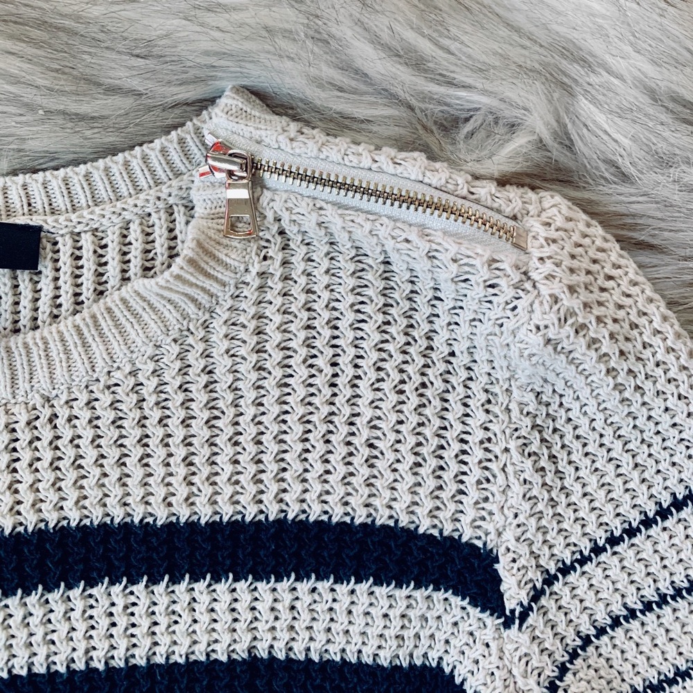 🌿 Ann Taylor Petite Zip Pullover Sweater 🌿 - Picture 2 of 4
